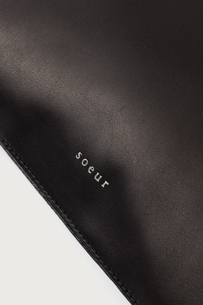 Shopper γυναικεία δερμάτινη GIA MINI Soeur SEM1439GIAMINI μαύρο
