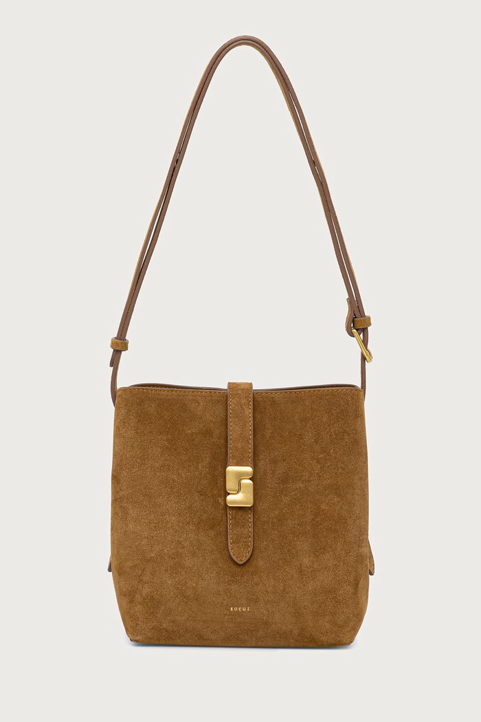 Soeur Torebka crossbody damska skórzana BELLO MINI zielony SEM1340BELLOMIN
