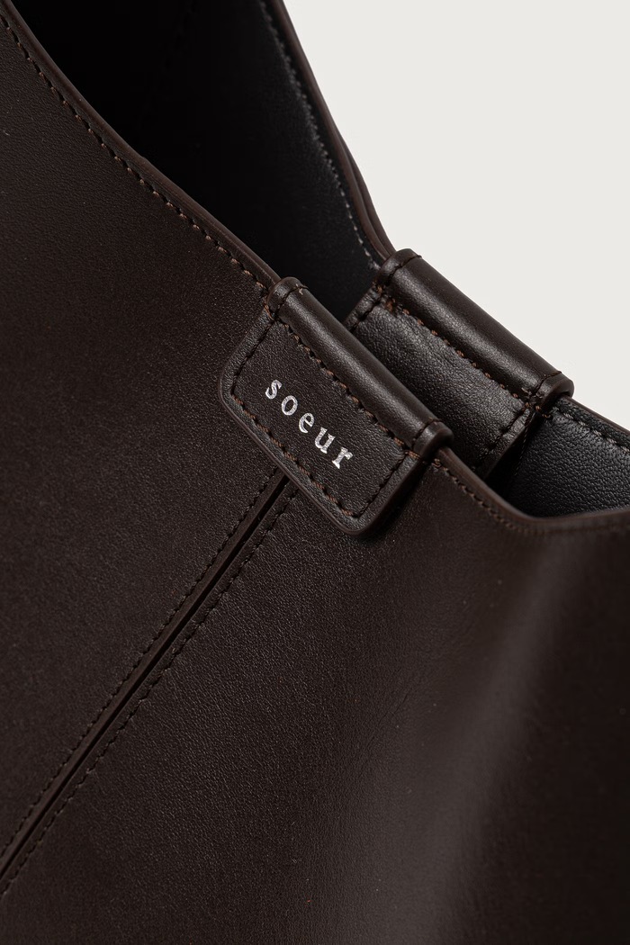 Shopper γυναικεία δερμάτινη COSIMA MINI Soeur SEM1142COSIMAMI καφέ