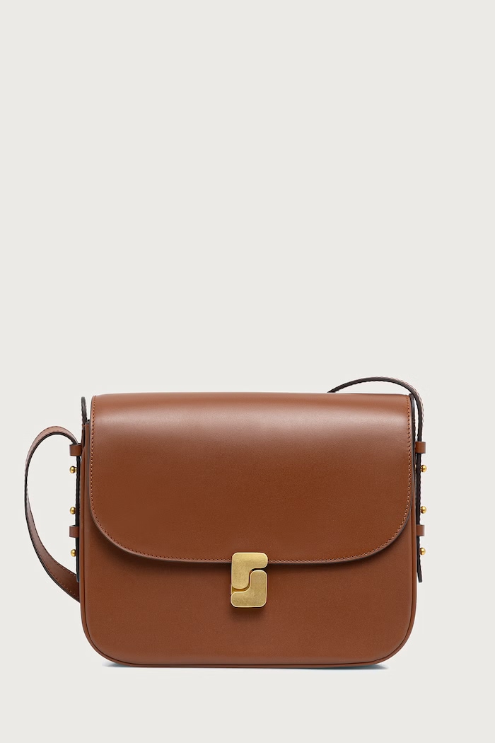 Soeur Χιαστί Γυναικεία δερμάτινη BELLISSIMA MAXI καφέ SEM1115BELLIMAX