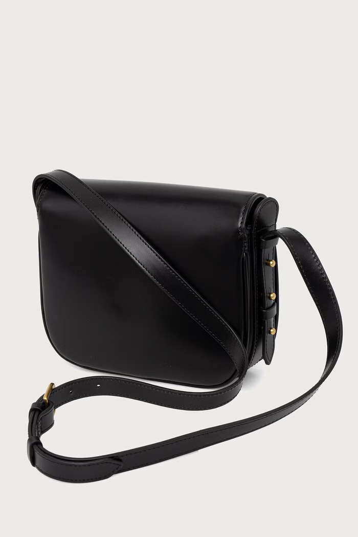 Akcesoria Soeur Torebka crossbody damska skórzana BELLISSIMA MINI SEM1114BELLIMIN czarny