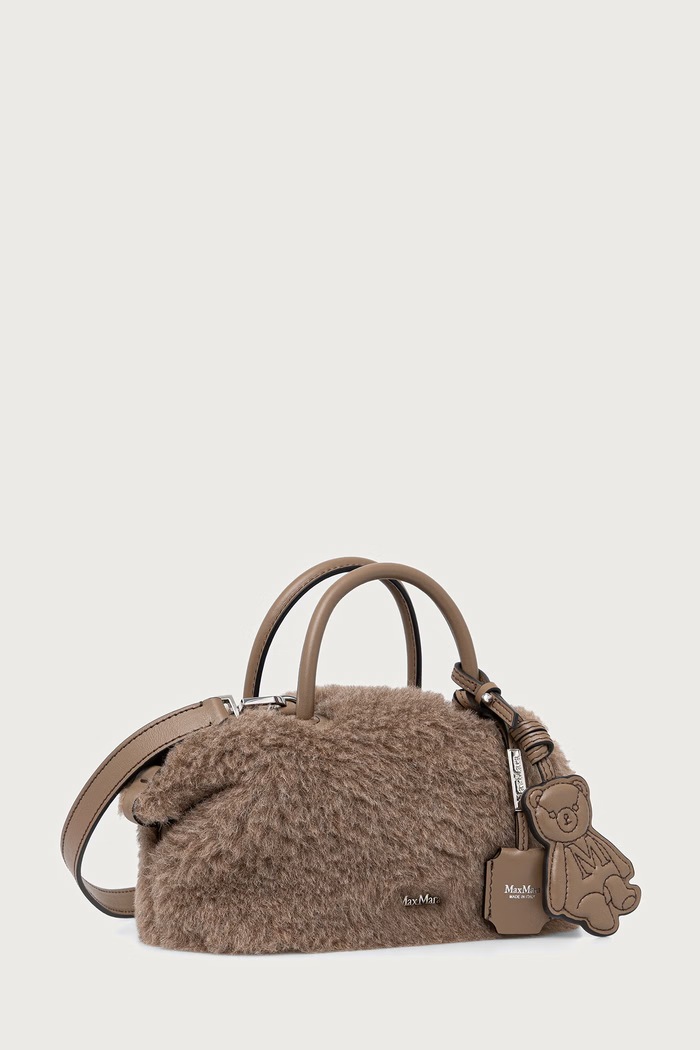 Max Mara Torebka crossbody damska z wełną 2624516232600 beżowy AW26
