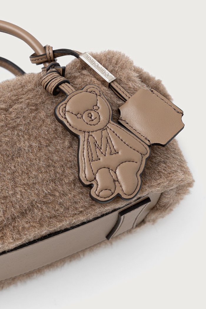Torebka crossbody damska z wełną Max Mara 2624516232600 beżowy