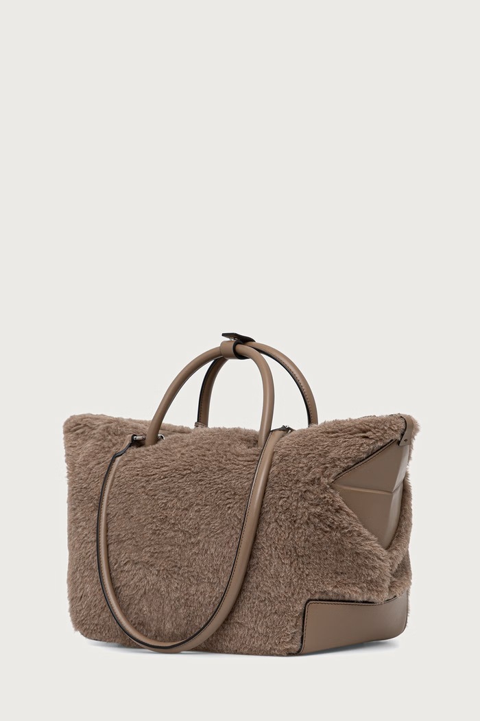 Akcesoria Max Mara Torebka damska z wełną 2624516222600 beżowy