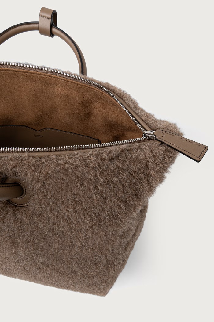 Torebka damska z wełną Max Mara 2624516222600 beżowy