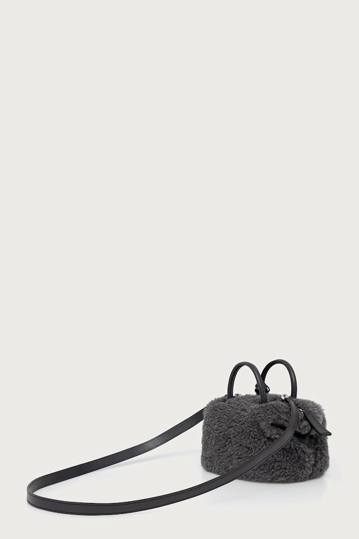 Akcesoria Max Mara Torebka crossbody damska wełniana 2624516202600 szary