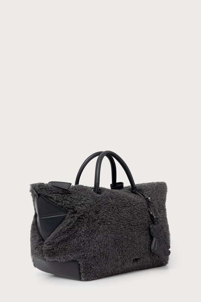 Max Mara Torebka damska wełniana 2624516192600 szary AW26