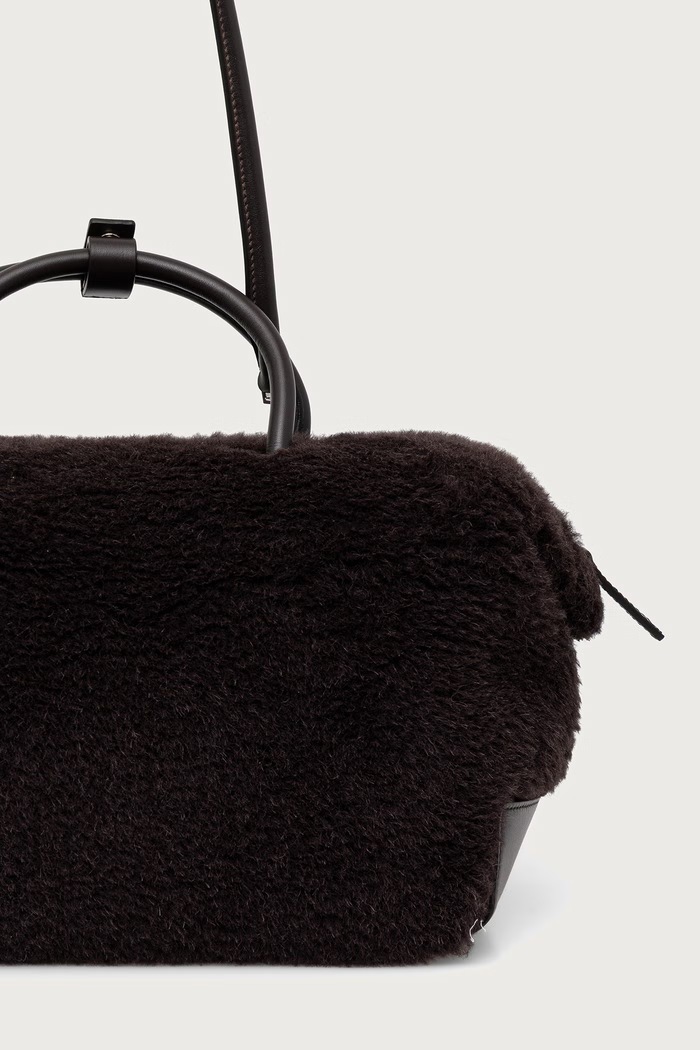Akcesoria Max Mara Torebka shopper damska wełniana 2624516172600 brązowy