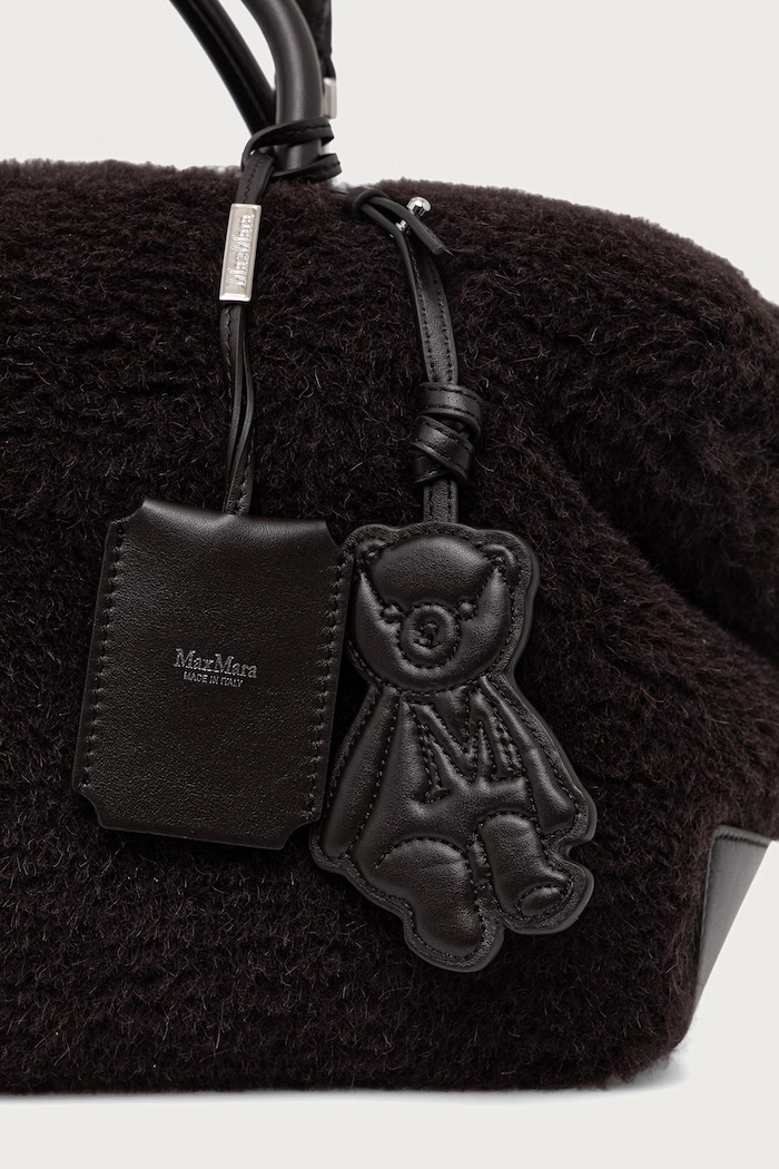 Torebka shopper damska wełniana Max Mara 2624516172600 brązowy
