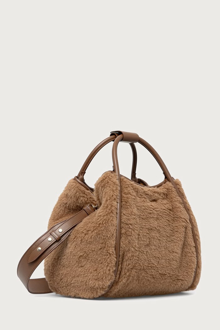 Max Mara Torebka tote damska skórzana 2624516112600 brązowy AW26