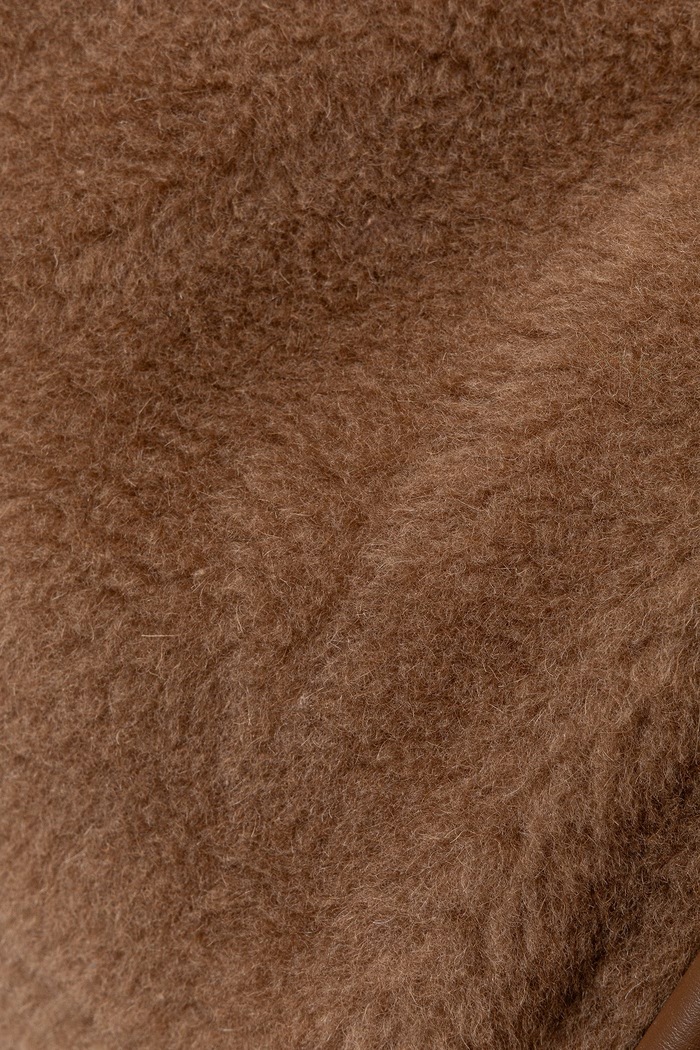 Torebka shopper damska skórzana Max Mara 2624516102600 brązowy