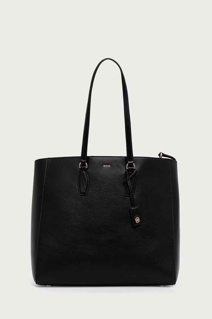 BOSS Kabelka typu tote dámska z imitácie kože Sandy New Tote 10283663 čierna 50573533