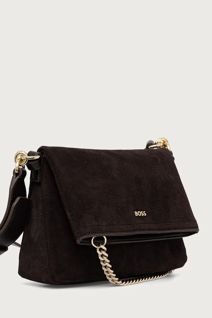 BOSS Χιαστί Γυναικεία Yelena FlapCrossbody 50573252 καφέ AW26