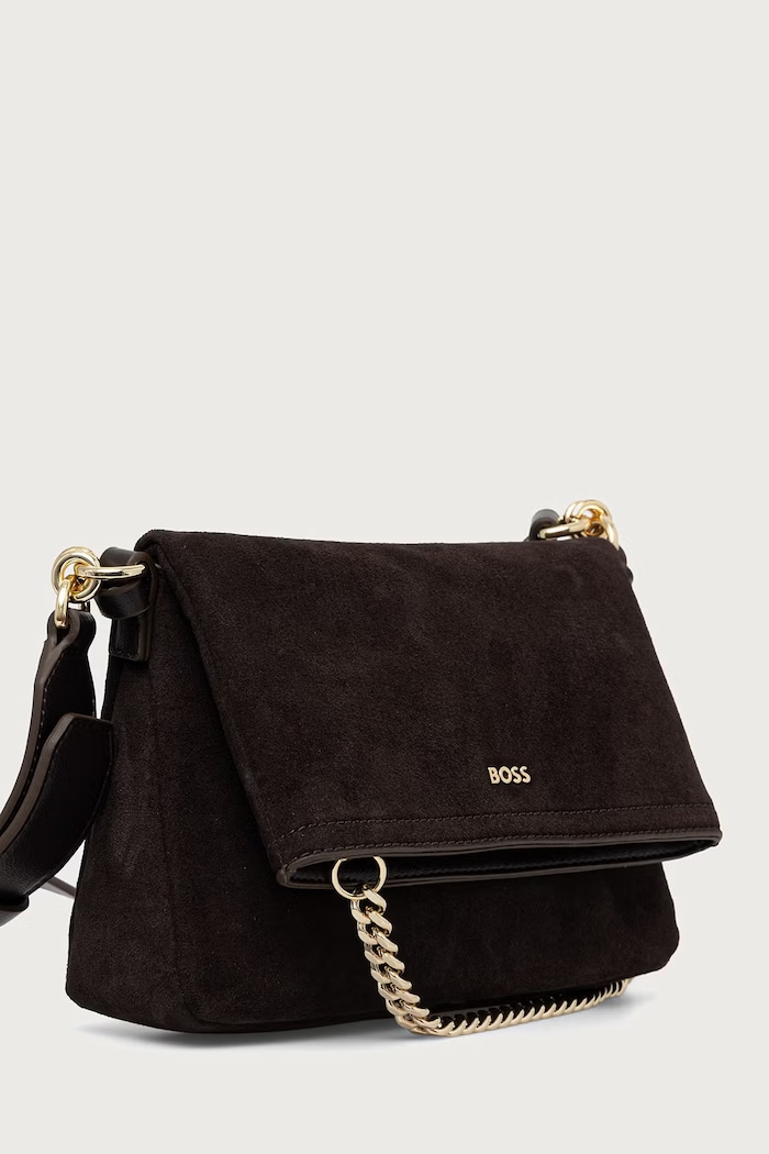 BOSS Χιαστί Γυναικεία Yelena FlapCrossbody 50573252 καφέ AW26