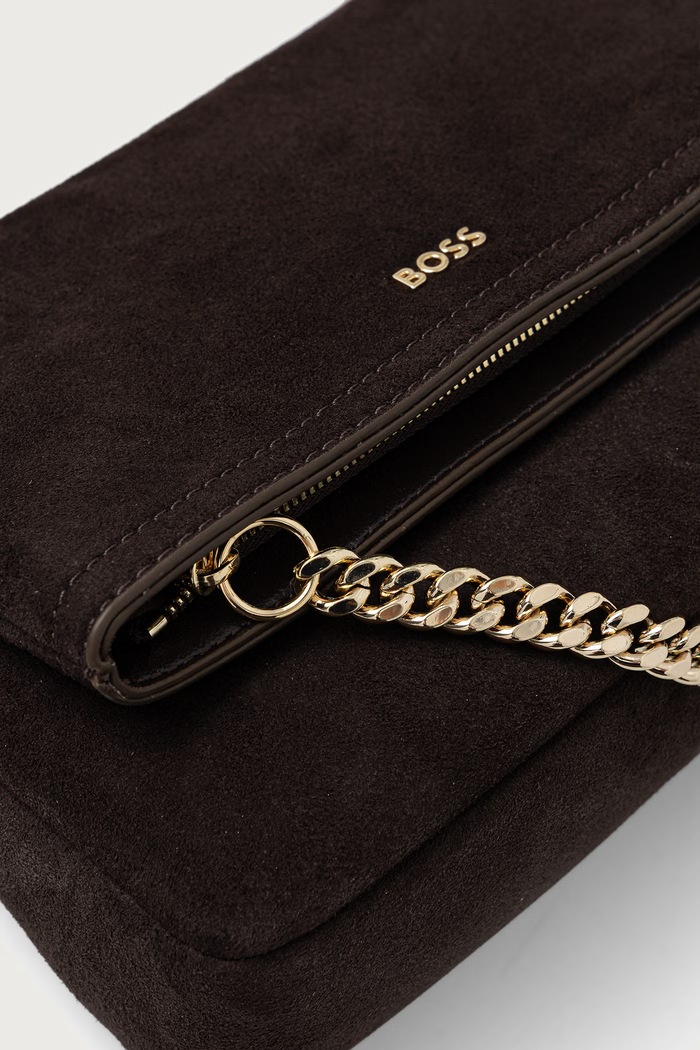 Χιαστί Γυναικεία Yelena FlapCrossbody BOSS 50573252 καφέ