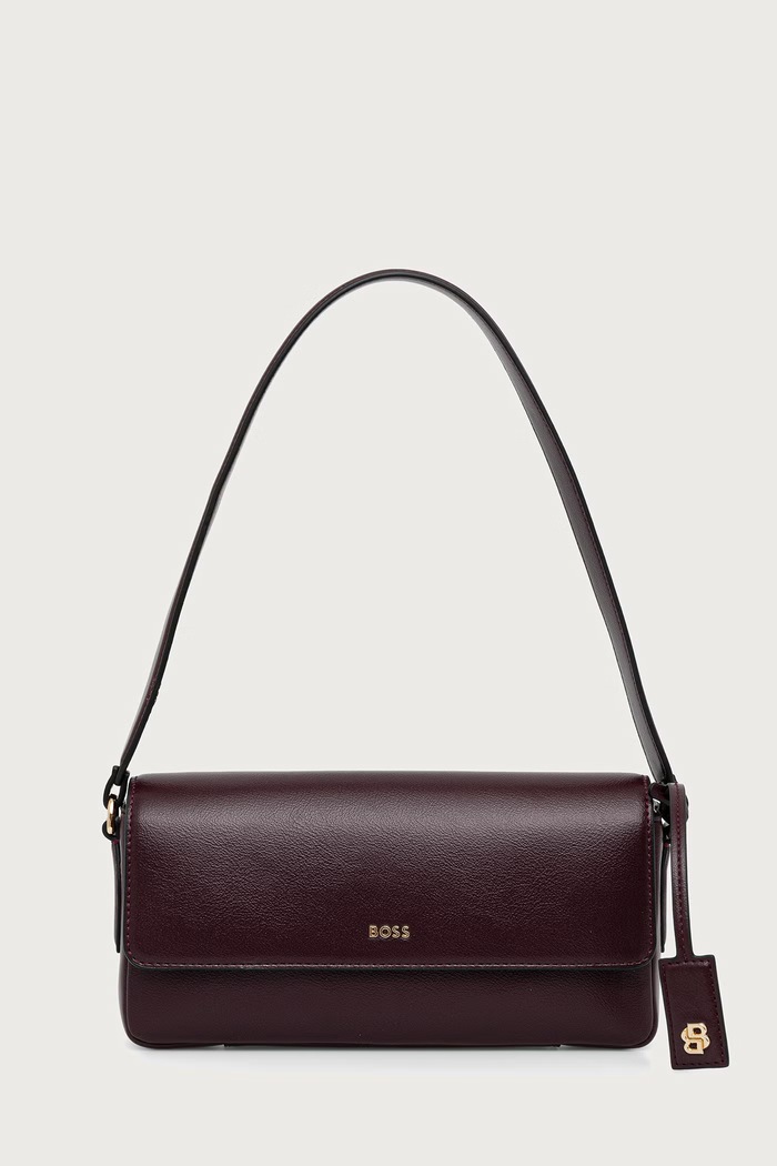 BOSS Torebka bagietka damska z imitacji skóry Sandy Sh. Bag bordowy 50573250