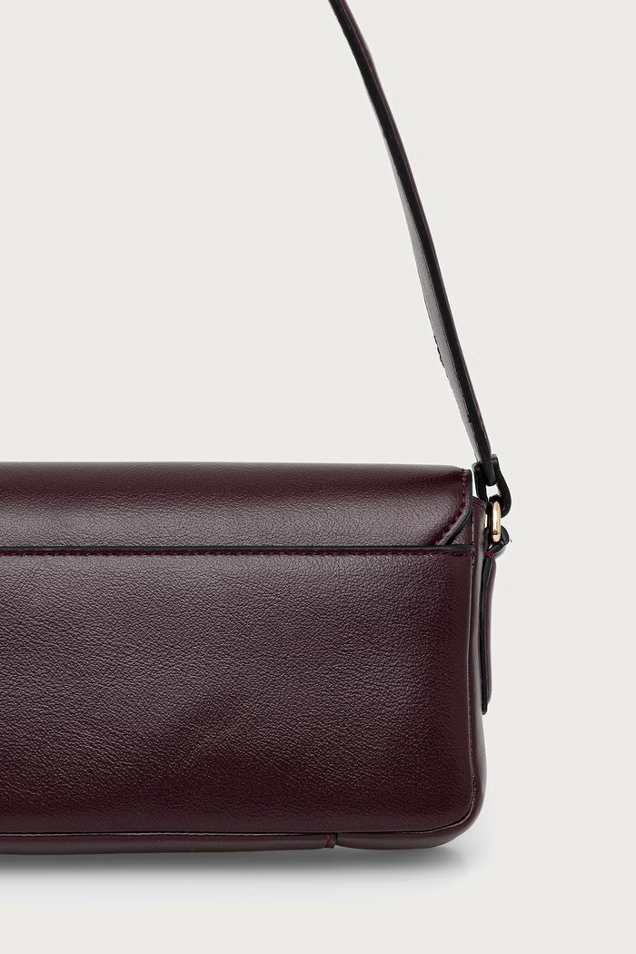 Akcesoria BOSS Torebka bagietka damska z imitacji skóry Sandy Sh. Bag 50573250 bordowy