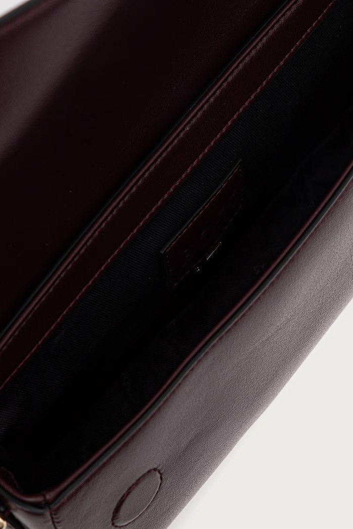 Torebka bagietka damska z imitacji skóry Sandy Sh. Bag BOSS bordowy 50573250