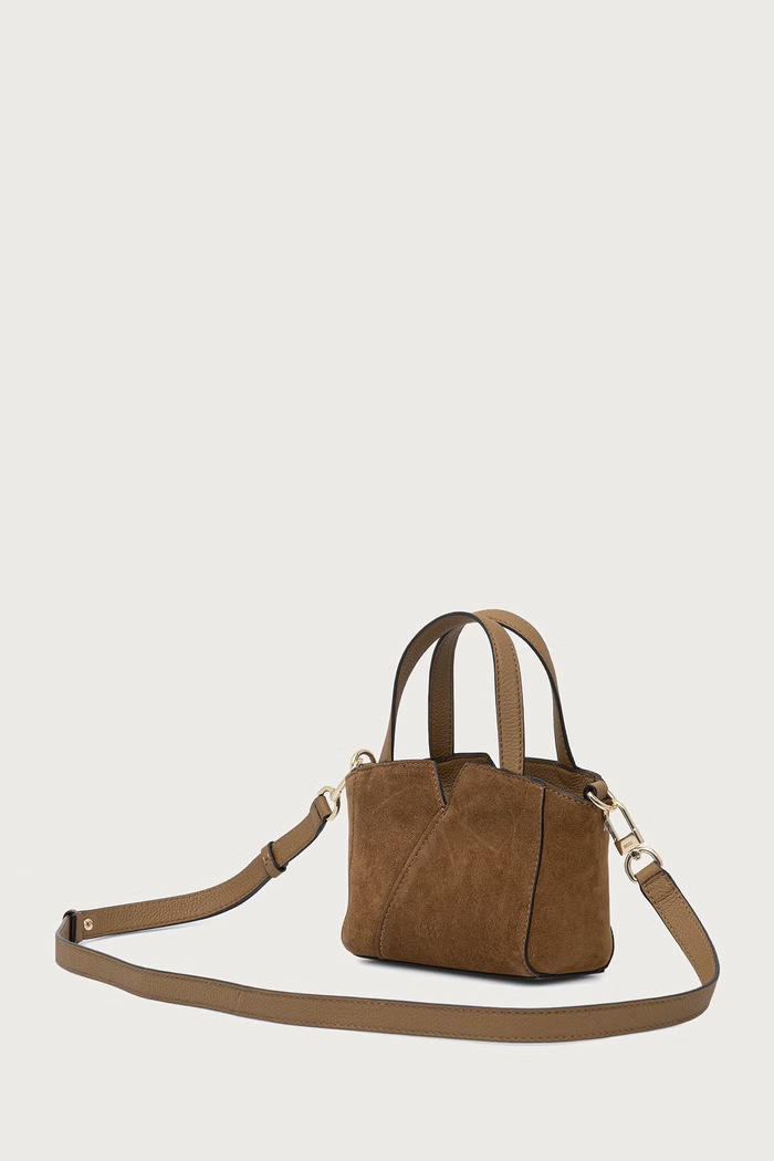 Doplnky BOSS Crossbody kabelka dámska semišová Boss Revers XSToteSU 50573244 béžová