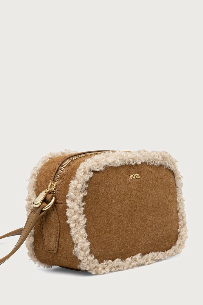 BOSS Crossbody torba za žene Sandy Crossbody SH 50573238 bež AW26