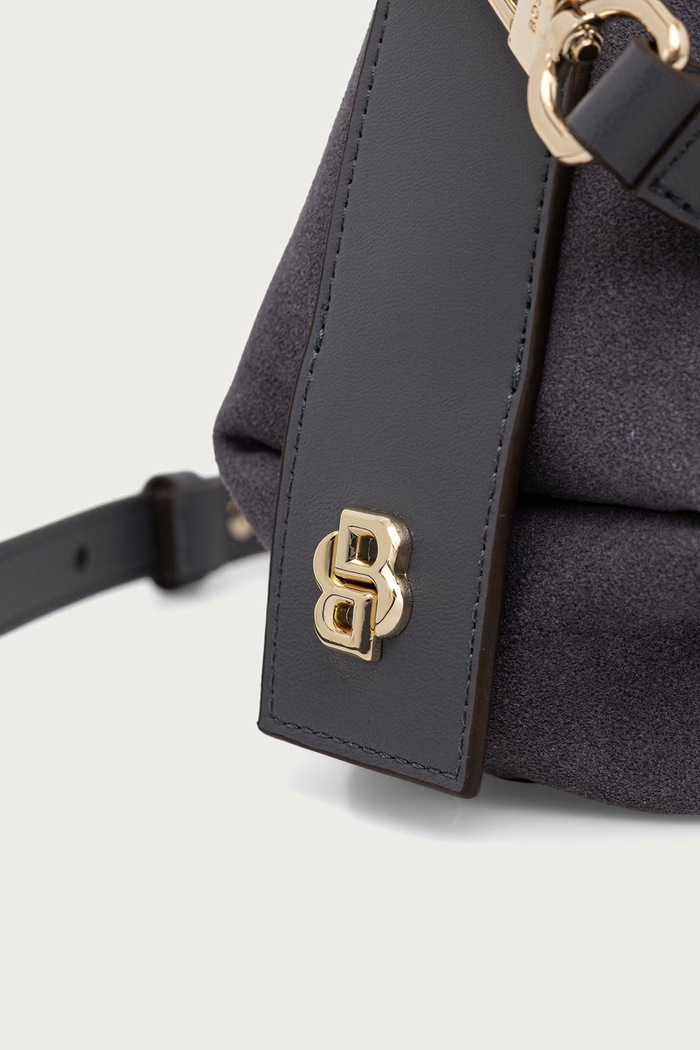 Torebka crossbody damska Caylie Crossbody S BOSS 50573236 szary