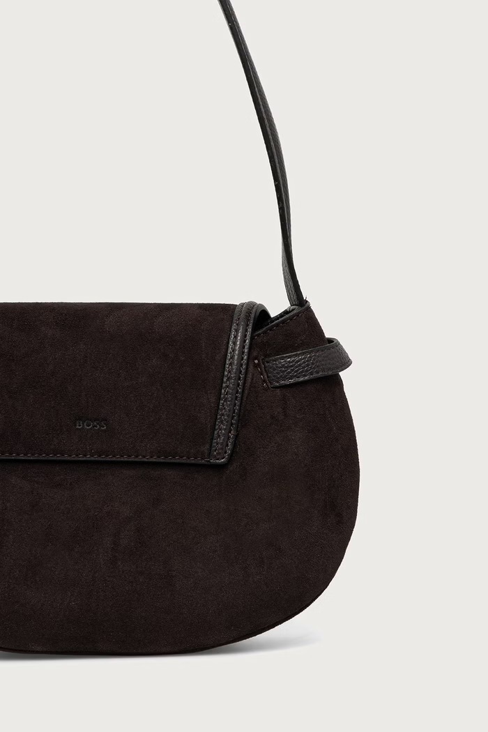 Dodaci BOSS Mala torba hobo za žene Anett Flap Sh.bag 50573228 smeđa