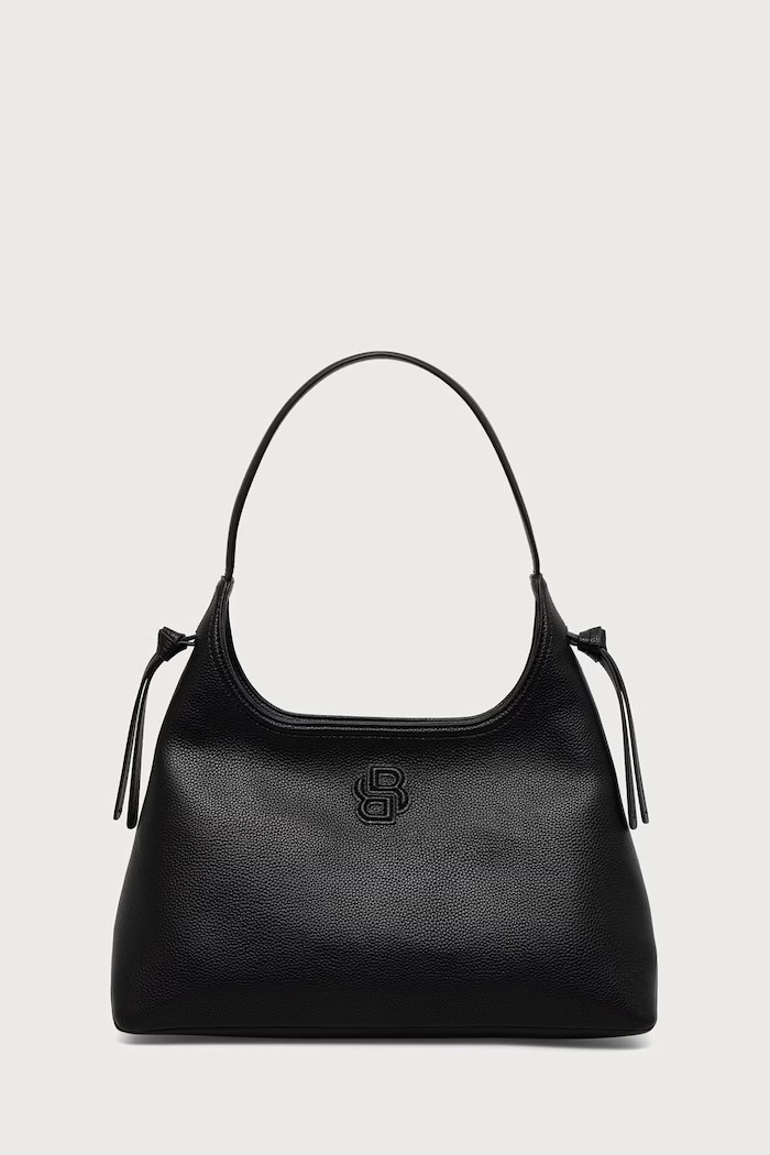 BOSS Τσάντα hobo γυναικεία από απομίμηση δέρματος Anett Zip Hobo μαύρο 50573208