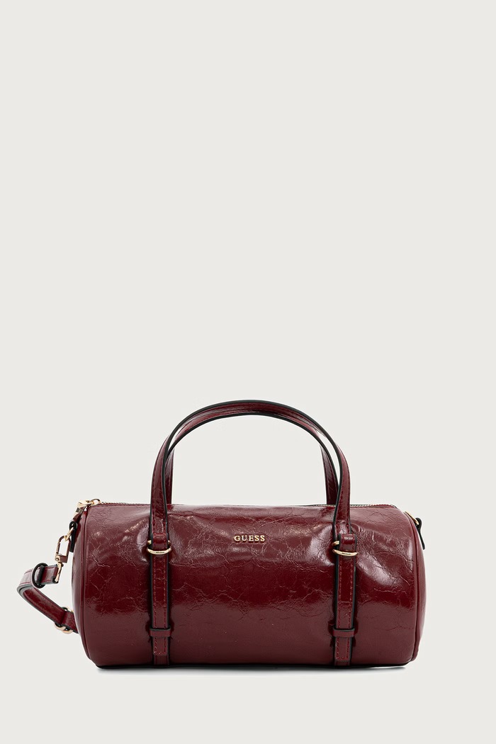 Guess Torebka bagietka damska z imitacji skóry TAYLOR czerwony HWTG23.25760