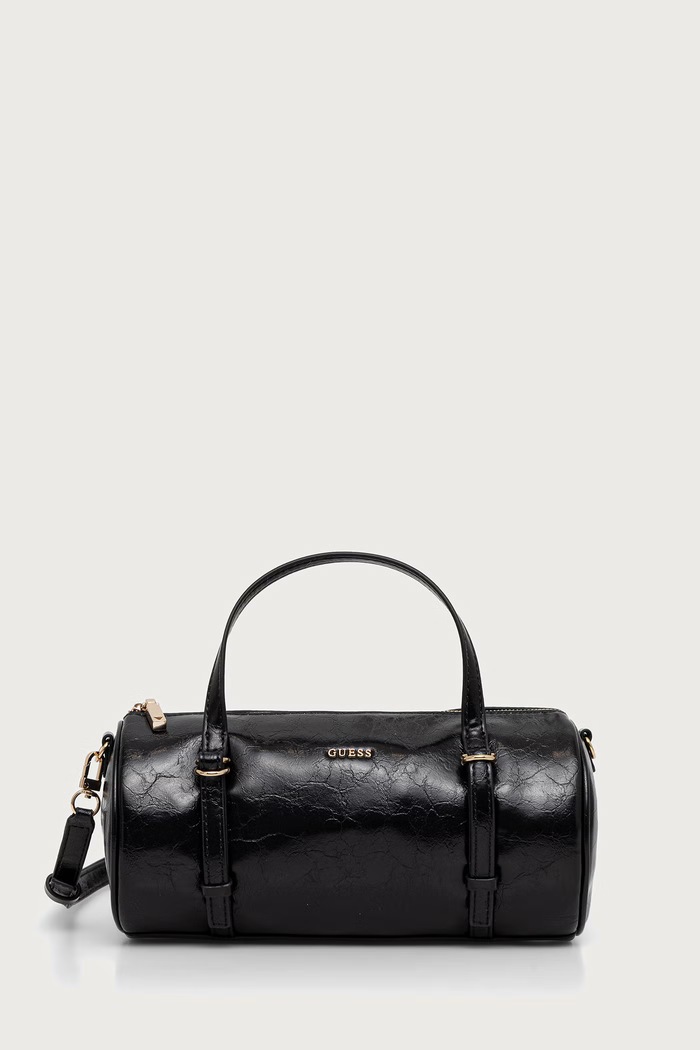 Guess Torebka bagietka damska z imitacji skóry TAYLOR czarny HWTG23.25760