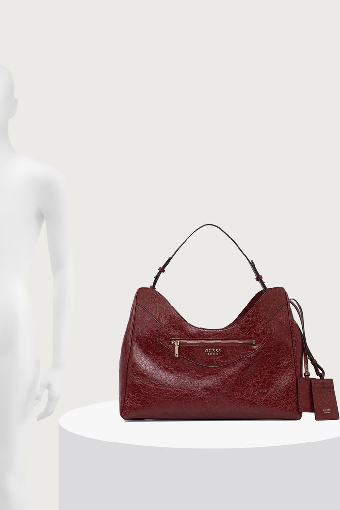 Torebka shopper damska z imitacji skóry ANTONIA Guess czerwony HWTG21.83020