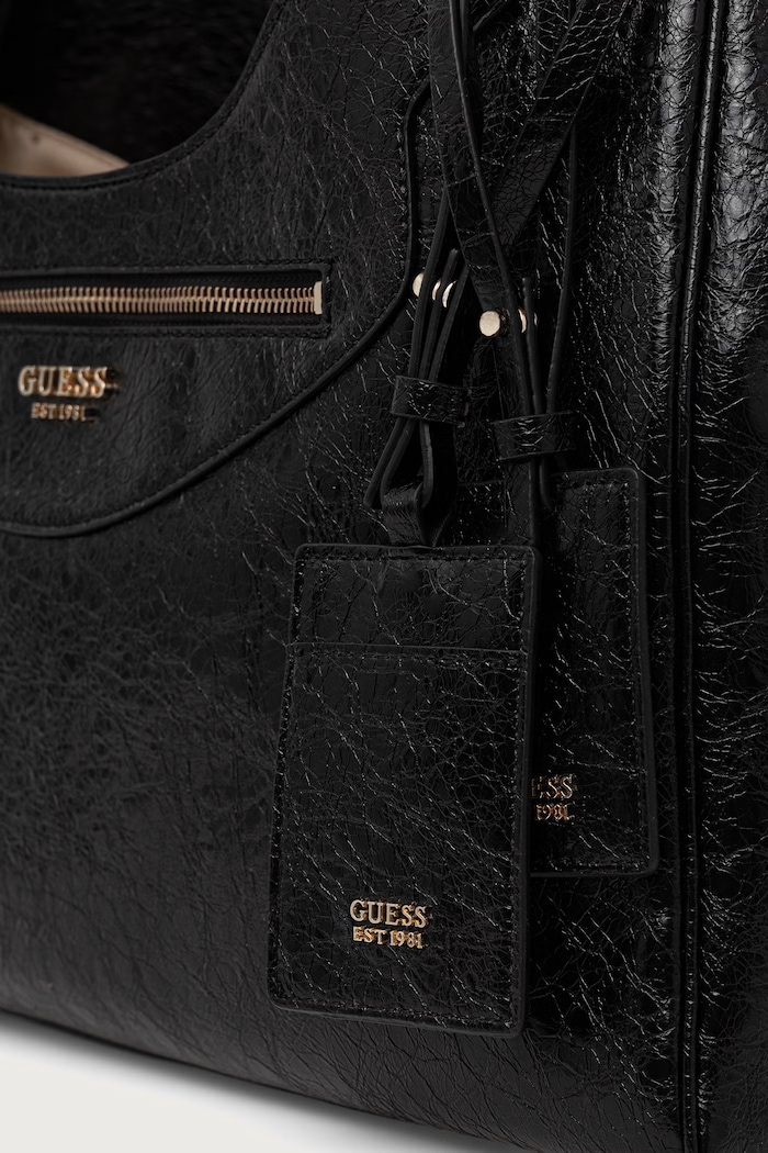 Torebka shopper damska z imitacji skóry ANTONIA Guess HWTG21.83020 czarny