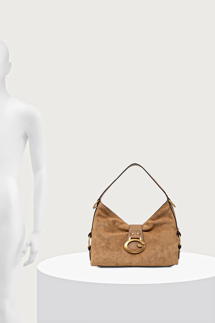 Guess Torebka hobo damska z imitacji zamszu CAMDEN HWSG93.08180