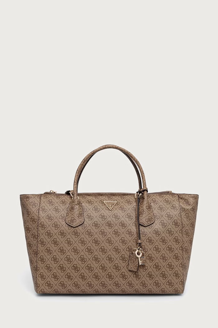 Guess Torebka shopper damska z imitacji skóry MARISSA beżowy HWSG24.82240