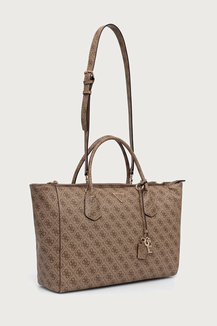 Guess Torebka shopper damska z imitacji skóry MARISSA HWSG24.82240 beżowy AW26