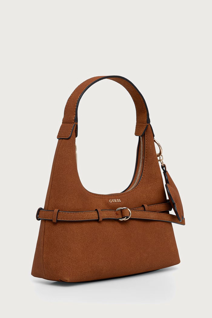 Guess Torebka hobo damska z imitacji zamszu TAYLOR HWSG23.25770 brązowy AW26