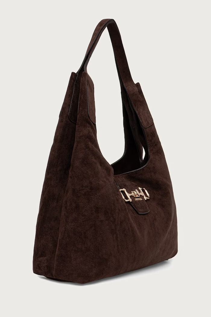 Guess torebka tote damska z imitacji zamszu SUNSET HWSG23.14020 brązowy AW26