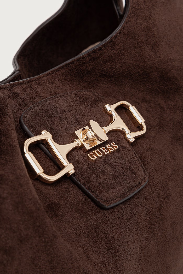 Guess torebka tote damska z imitacji zamszu SUNSET brązowy HWSG23.14020