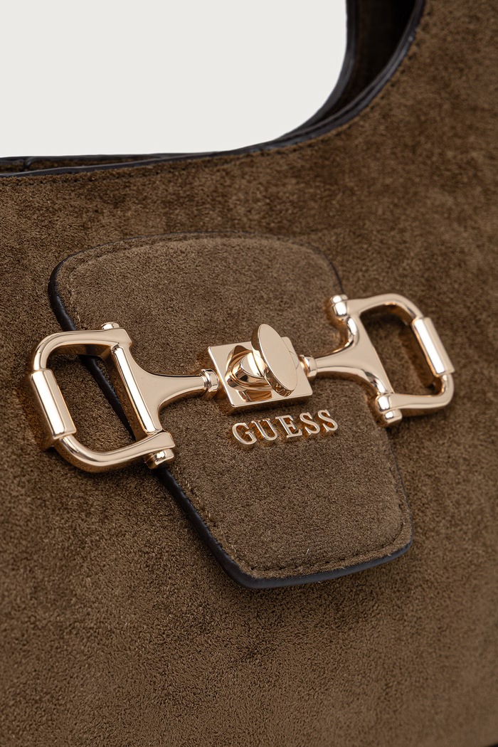 Guess torebka damska z imitacji zamszu SUNSET zielony HWSG23.14010