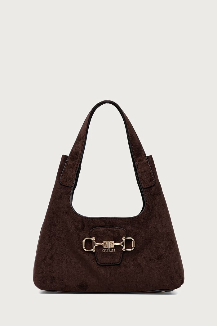 Guess torebka damska z imitacji zamszu SUNSET brązowy HWSG23.14010