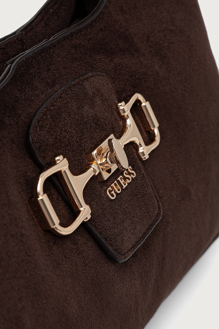 Guess torebka damska z imitacji zamszu SUNSET brązowy HWSG23.14010