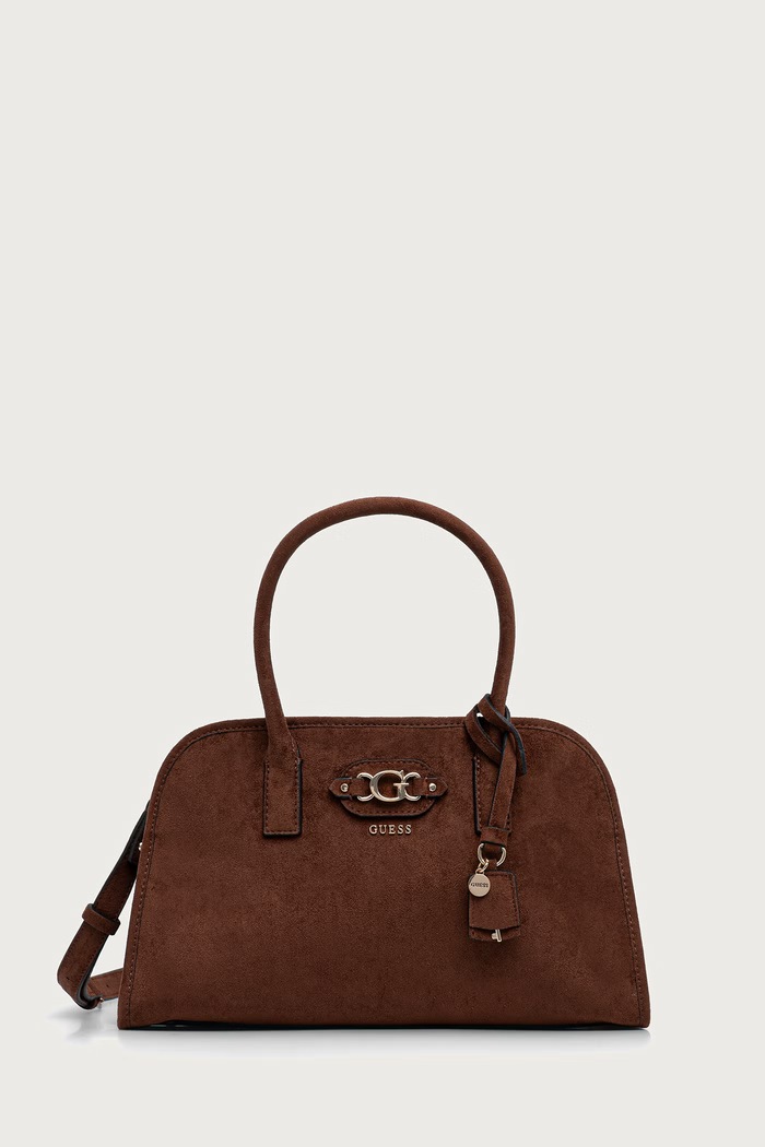Guess torebka damska z imitacji zamszu SAMANTHA brązowy HWSG23.13060