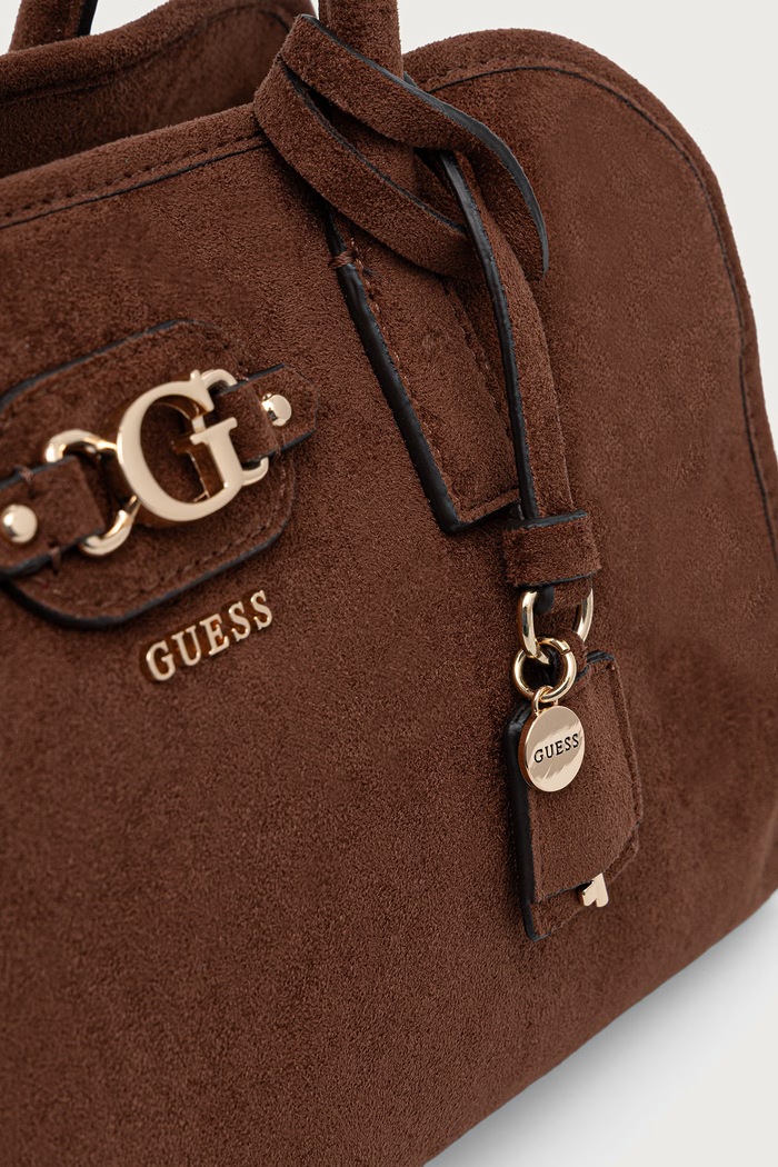 Guess torebka damska z imitacji zamszu SAMANTHA brązowy HWSG23.13060