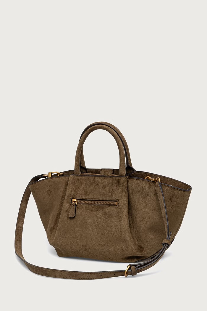 Akcesoria Guess Torebka tote damska z imitacji zamszu ALLEGRA HWSG22.37060 zielony