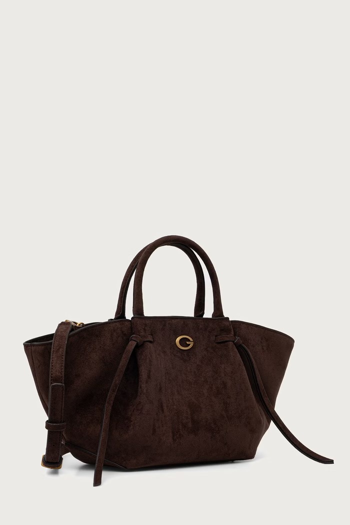 Guess Tote γυναικεία από απομίμιση σουέτ ALLEGRA HWSG22.37060 καφέ AW26