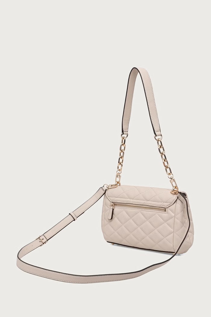 Akcesoria Guess torebka crossbody damska z imitacji skóry FRANCES HWQG22.41190 beżowy