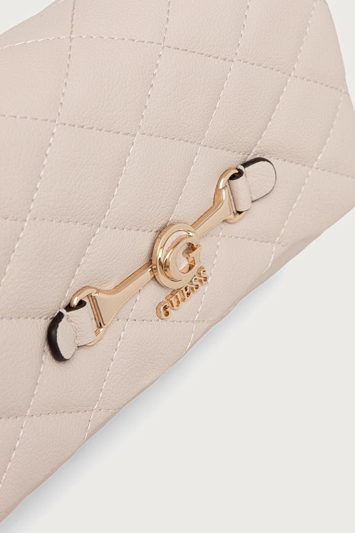Guess torebka crossbody damska z imitacji skóry FRANCES beżowy HWQG22.41190