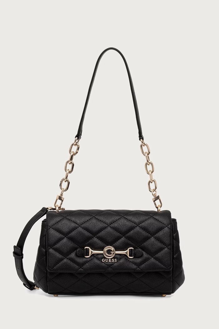 Guess torebka crossbody damska z imitacji skóry FRANCES czarny HWQG22.41190