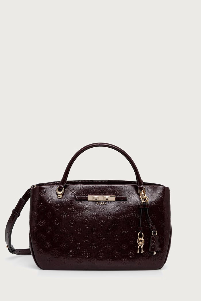 Guess torebka crossbody damska CARMELLA bordowy HWPT22.25060