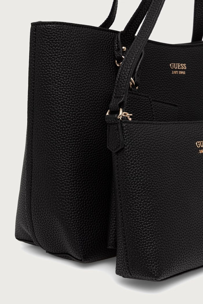 Guess torebka shopper damska z imitacji skóry BRENTON czarny HWPG96.48240