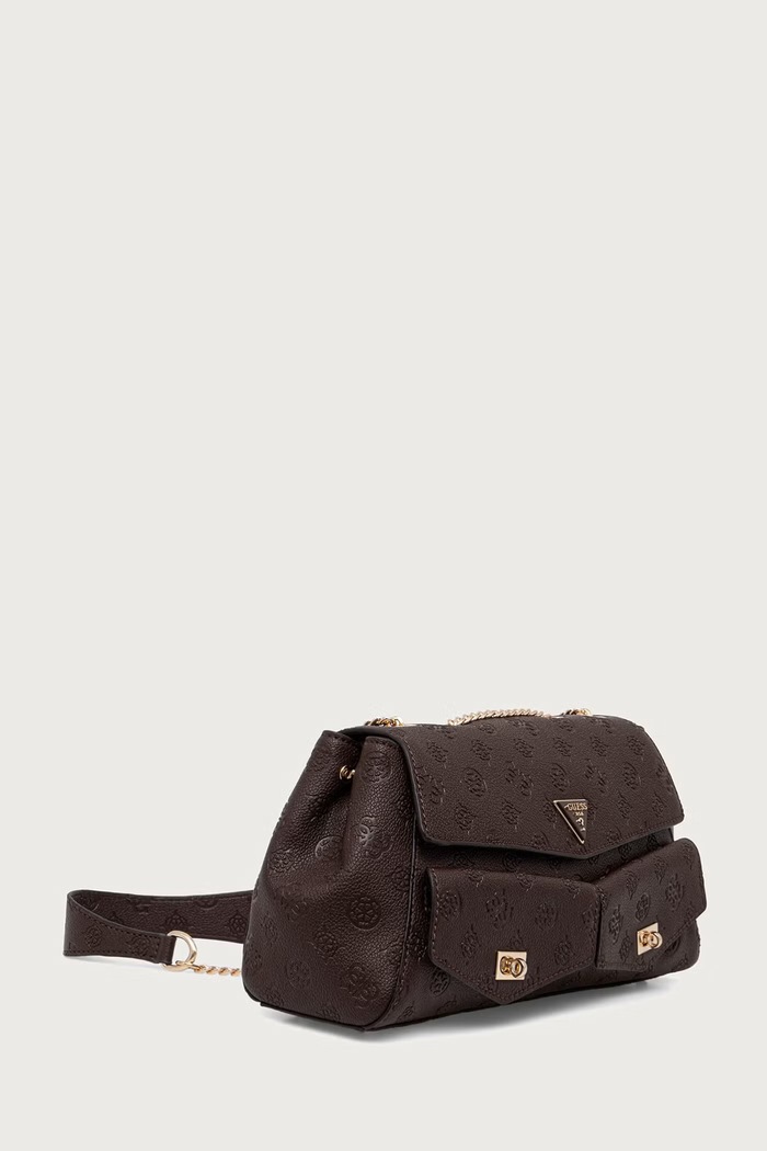 Guess torebka damska z imitacji skóry BLAKE HWPD22.22210 brązowy AW26